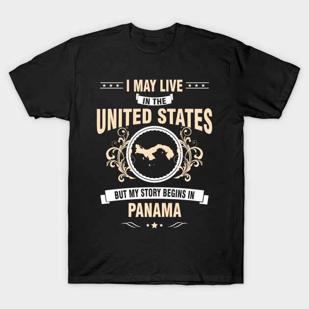 My story begins in Panama. T-Shirt by Litho